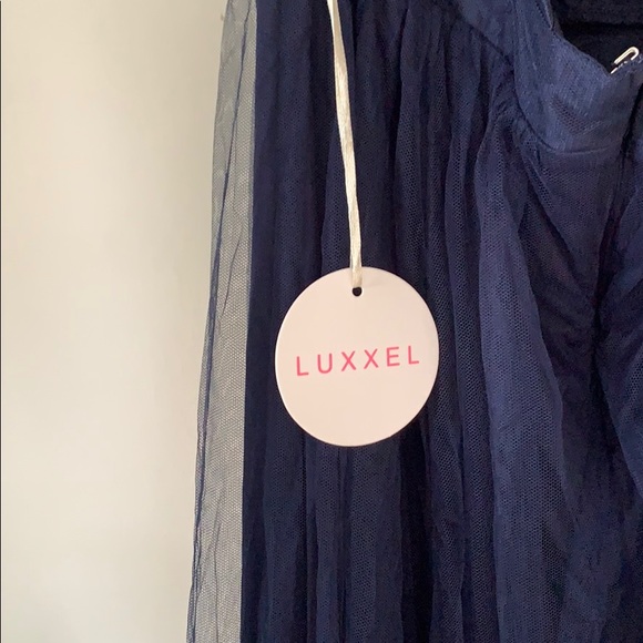 Long navy maxi dress - Picture 4 of 4